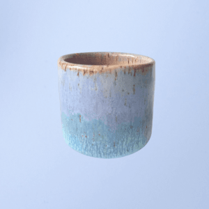 Ręcznie wykonana ceramiczna czarka, w kolorze błękitna lilia, idealny do kawy, espresso